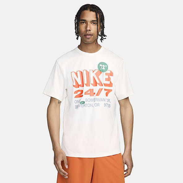 Nike white gym top online